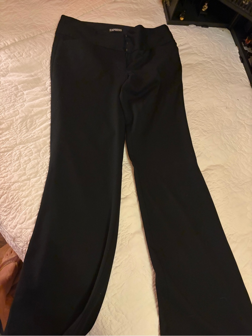 Express Black Boot Cut Wide-Leg Pants
